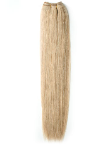 I&K Gold Weave Straight Human Hair Extensions #22-Medium Blonde 18 inch