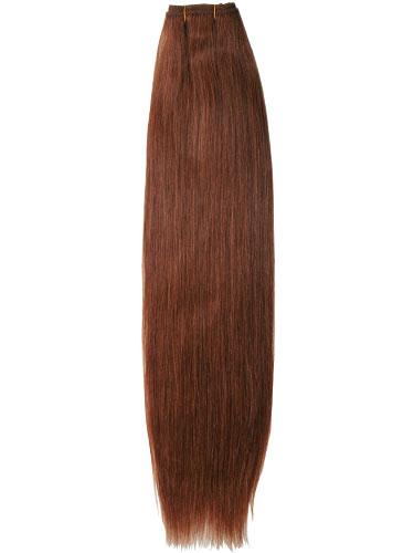 I&K Gold Weave Straight Human Hair Extensions #30-Auburn 22 inch