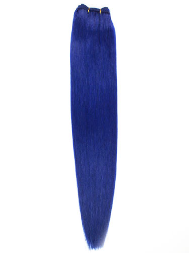 I&K Gold Weave Straight Human Hair Extensions #Blue 22 inch