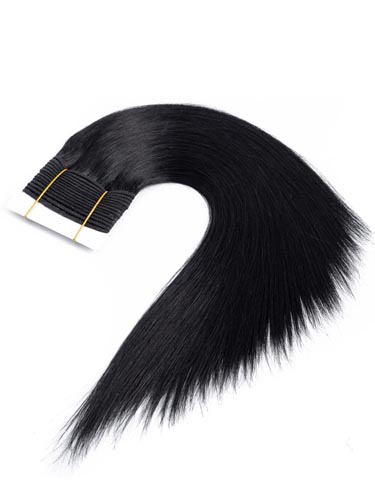 I&K Gold Weave Straight Human Hair Extensions #1-Jet Black 18 inch
