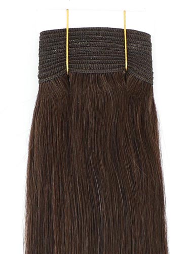 I&K Gold Weave Straight Human Hair Extensions #2-Darkest Brown 18 inch