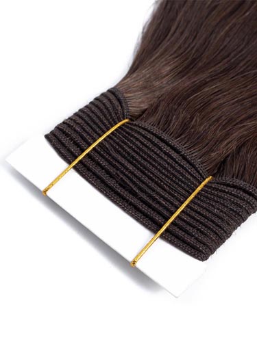 I&K Gold Weave Straight Human Hair Extensions #2-Darkest Brown 14 inch