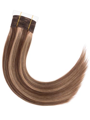 I&K Gold Weave Straight Human Hair Extensions #4/27 14 inch