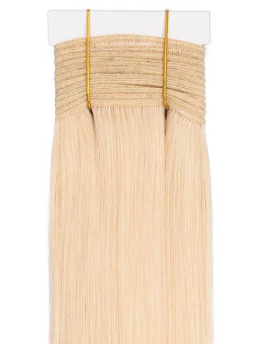 I&K Gold Weave Straight Human Hair Extensions #60-Platinum Blonde 14 inch