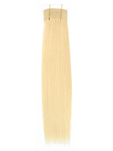 I&K Gold Weave Straight Human Hair Extensions #613-Lightest Blonde 22 inch