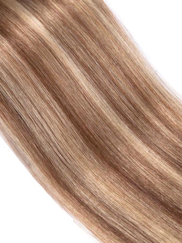 I&K Gold Weave Straight Human Hair Extensions #6/613 18 inch