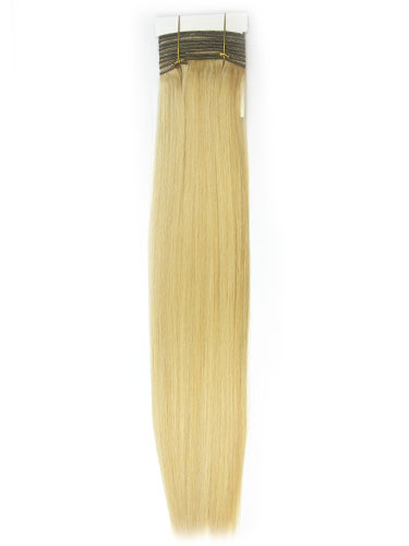 I&K Gold Weave Straight Human Hair Extensions #24/613 22 inch