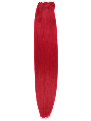 I&K Gold Weave Straight Human Hair Extensions #Red 14 inch