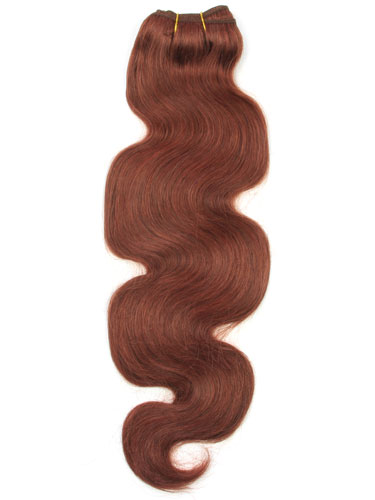 I&K Gold Weave Body Wave Human Hair Extensions #33-Rich Copper Red 18 inch