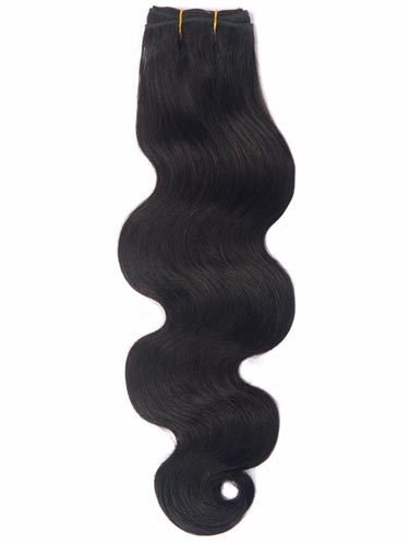 I&K Gold Weave Body Wave Human Hair Extensions #1B-Natural Black 18 inch