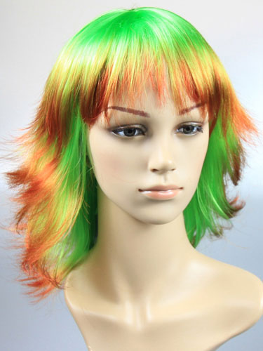 I&K Party Wig Double Colour #Double Green