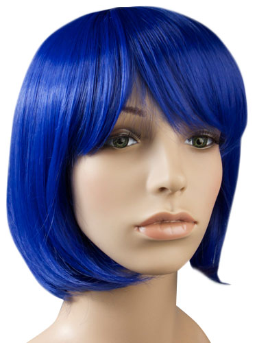 I&K Party Wig Single Colour #Dark Blue