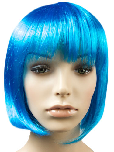 I&K Party Wig Single Colour #Light Blue
