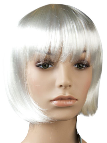 I&K Party Wig Single Colour #White