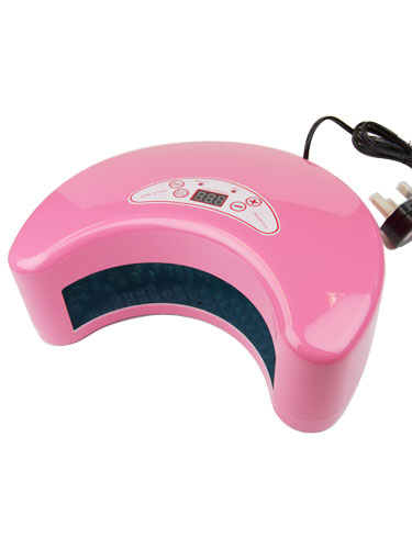 EZ Gel Moon LED Nail Lamp Dryer with Timer (12W) #Pink