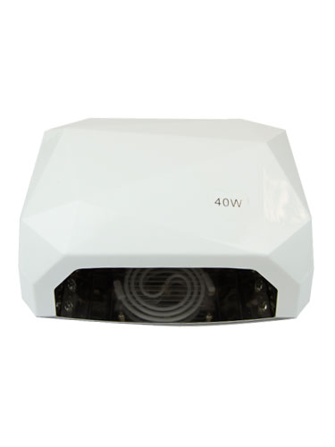 EZ Gel Diamond LED Nail Lamp Dryer with Four Time Settings (40W) #White