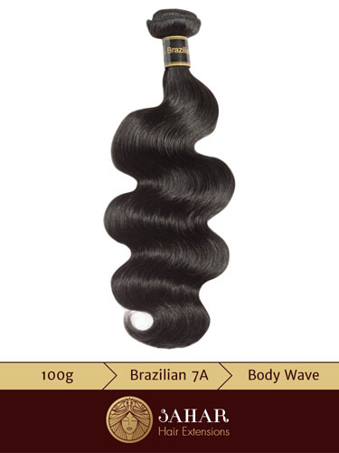 I&K Virgin Brazilian Weft Hair Extensions - Body Waves [7A] (100g)