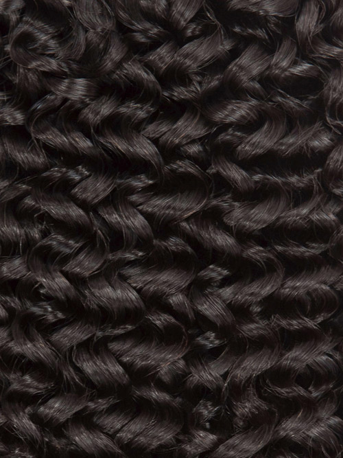 Sahar Unprocessed Brazilian Virgin Weft Hair Extensions Bundle (10A) - #Natural Black Kinky