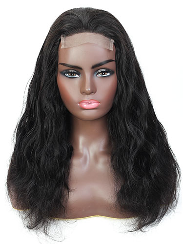 Sahar Kayla Body Wave Human Hair Lace Closure 4X4" Wig #1B Natural Black