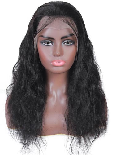 Sahar Kayla Body Wave Human Hair Lace Front 13X4" Wig #1B Natural Black