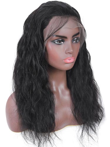 Sahar Kayla Body Wave Human Hair Lace Front 13X4" Wig #1B Natural Black