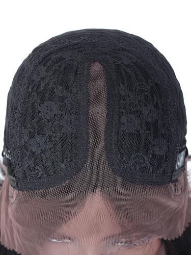 Sahar Kylee Straight Human Hair Wig T-Shape Lace #Natural Black 14inch