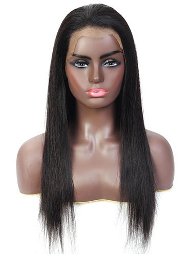 Sahar Tara Straight Human Hair Lace Front 13X4" Wig #1B Natural Black