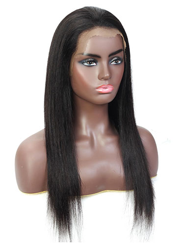 Sahar Tara Straight Human Hair Lace Front 13X4" Wig #1B Natural Black