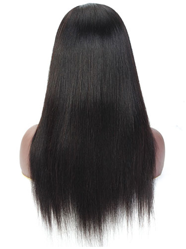 Sahar Tara Straight Human Hair Lace Front 13X4" Wig #1B Natural Black