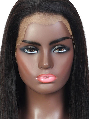 Sahar Tara Straight Human Hair Lace Front 13X4" Wig #1B Natural Black