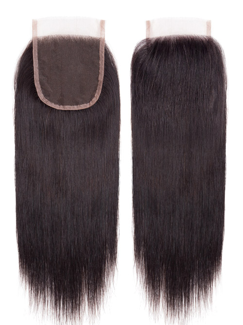 Sahar Unprocessed Brazilian Virgin Weft Hair Extensions Bundle (10A) - #Natural Black Straight