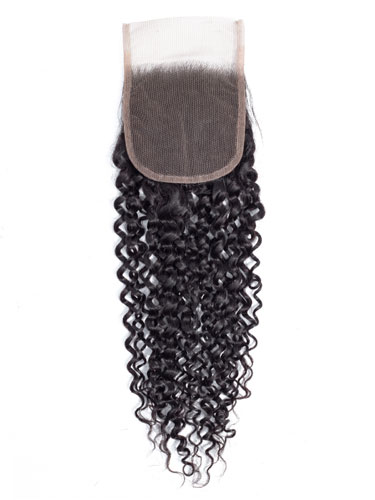 Sahar Essential Virgin Remy Human Hair Top Lace Closure 4" x 4" (8A) - Jerry Curl