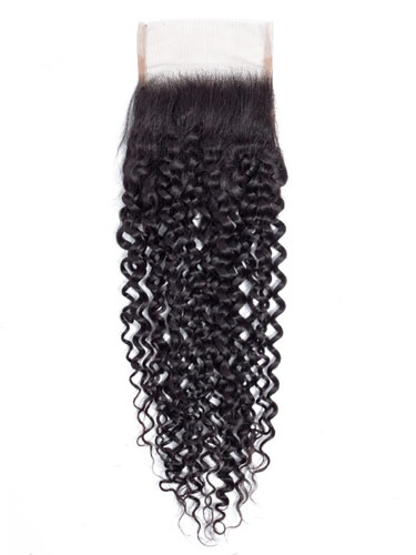 Sahar Essential Virgin Remy Human Hair  Top Lace Closure 4" x 4" (8A) - Jerry Curl