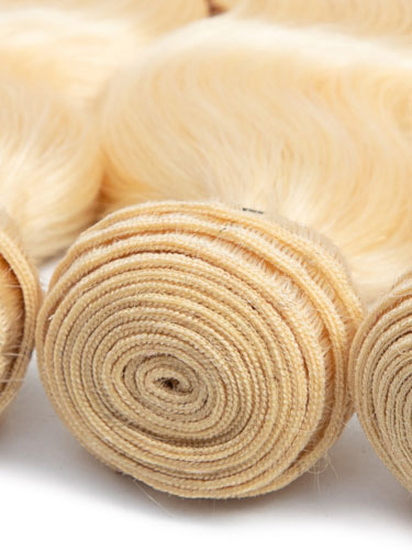 Sahar Essential Virgin Remy Human Hair Extensions 100g (8A) - Body Wave #613-Lightest Blonde 20 inch
