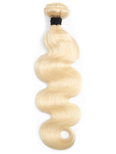 Sahar Essential Virgin Remy Human Hair Extensions 100g (8A) - Body Wave #613-Lightest Blonde 10 inch