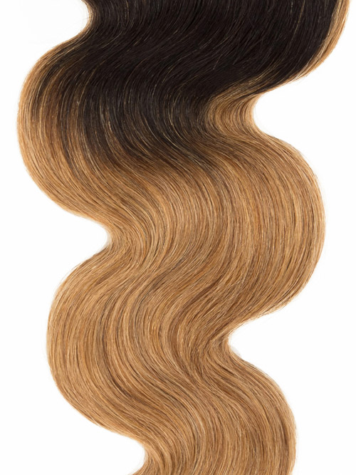 Sahar Essential Virgin Remy Human Hair Extensions 100g (8A) - Body Wave #OT27 12 inch