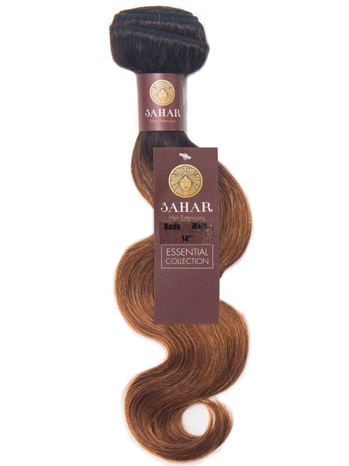 Sahar Essential Virgin Remy Human Hair Extensions 100g (8A) - Body Wave #OT30 14 inch