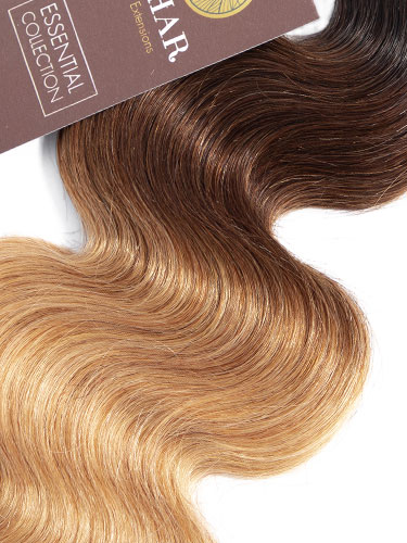 Sahar Essential Virgin Remy Human Hair Extensions 100g (8A) - Body Wave #OT/4/27 22 inch