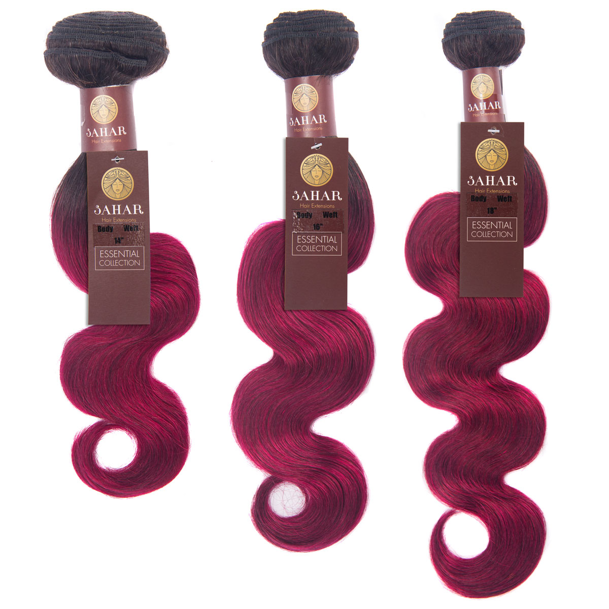 Sahar Essential Virgin Remy Human Hair Extensions Bundle (8A) - #OT118 Body Wave