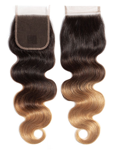 Sahar Essential Virgin Remy Human Hair Extensions Bundle (8A) - #T1B/4/27 Body Wave