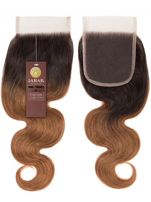 Sahar Essential Virgin Remy Human Hair  Top Lace Closure 4" x 4" (8A) - Body Wave #OT30 10 inch