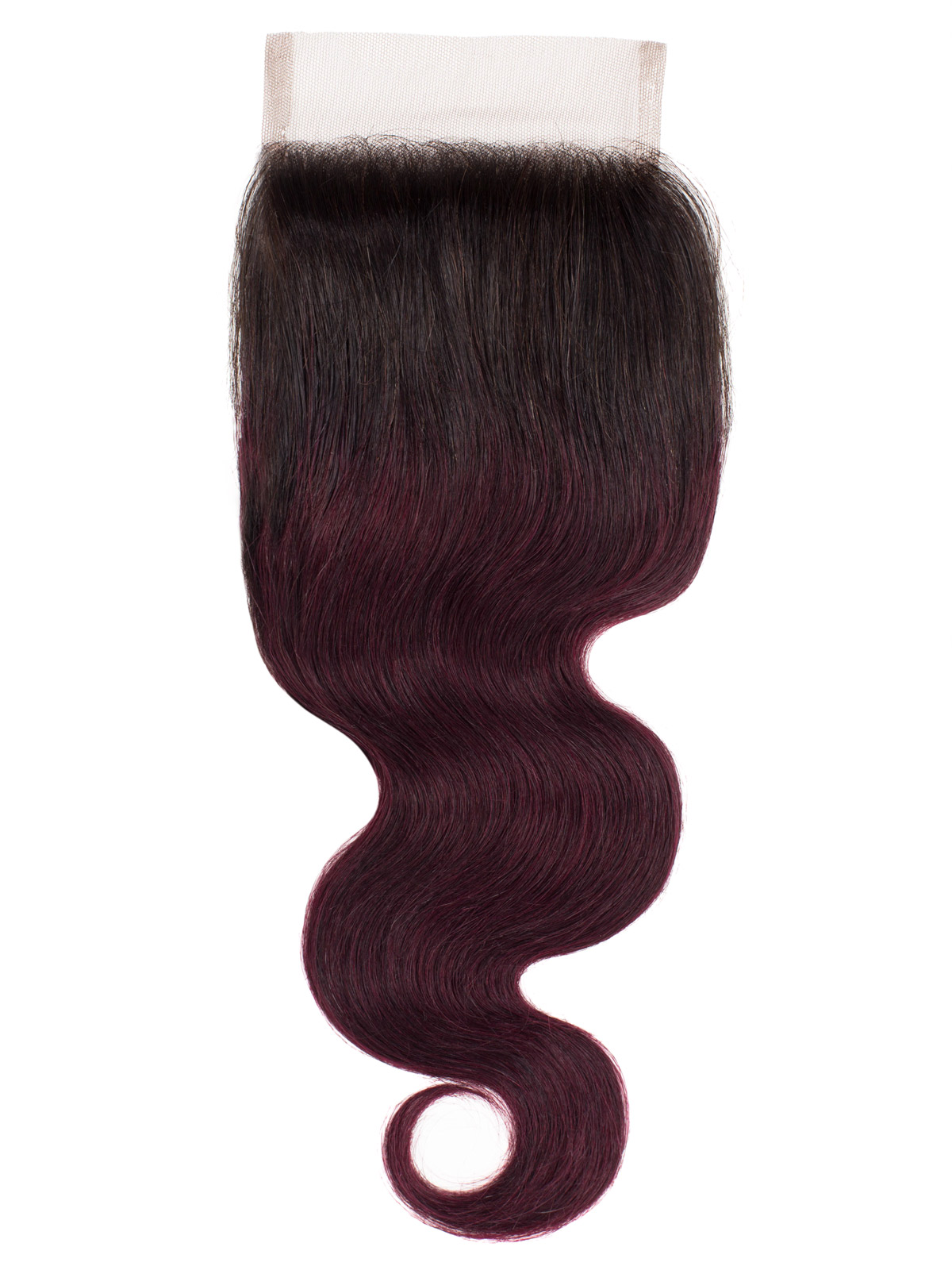 Sahar Essential Virgin Remy Human Hair  Top Lace Closure 4" x 4" (8A) - Body Wave #OT99J 12 inch