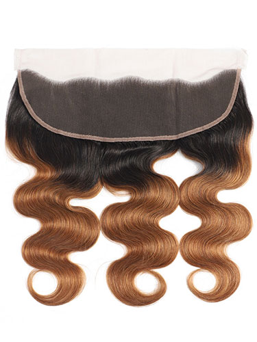 Sahar Essential Virgin Remy Human Hair Front Lace Closure 4" x 13" (8A) - Body Wave #OT30 12 inch