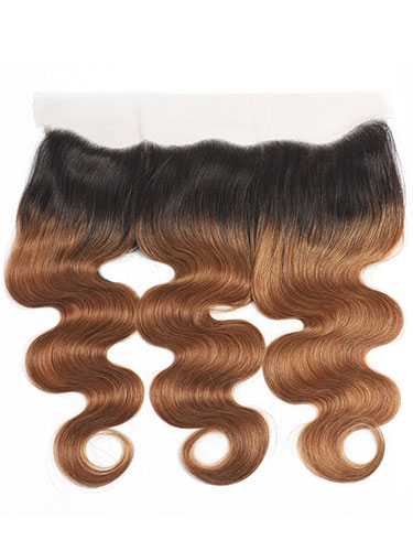 Sahar Essential Virgin Remy Human Hair Front Lace Closure 4" x 13" (8A) - Body Wave #OT30 18 inch