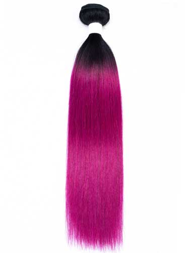 Sahar Essential Virgin Remy Human Hair Extensions 100g (8A) - Straight #Pink Velvet 10 inch