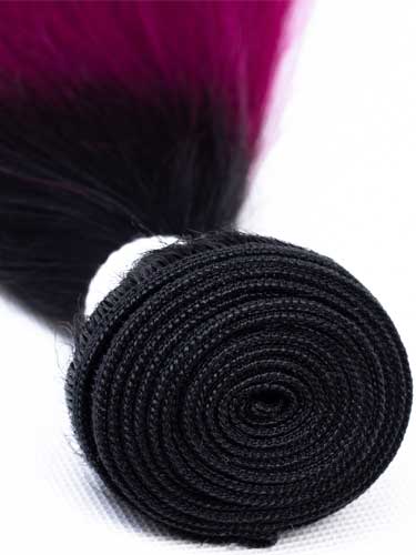 Sahar Essential Virgin Remy Human Hair Extensions 100g (8A) - Straight #Pink Velvet 12 inch