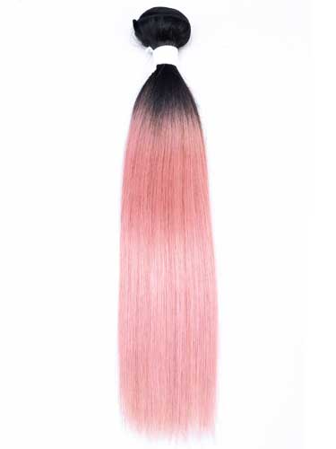 Sahar Essential Virgin Remy Human Hair Extensions 100g (8A) - Straight #Pink Pastel 14 inch