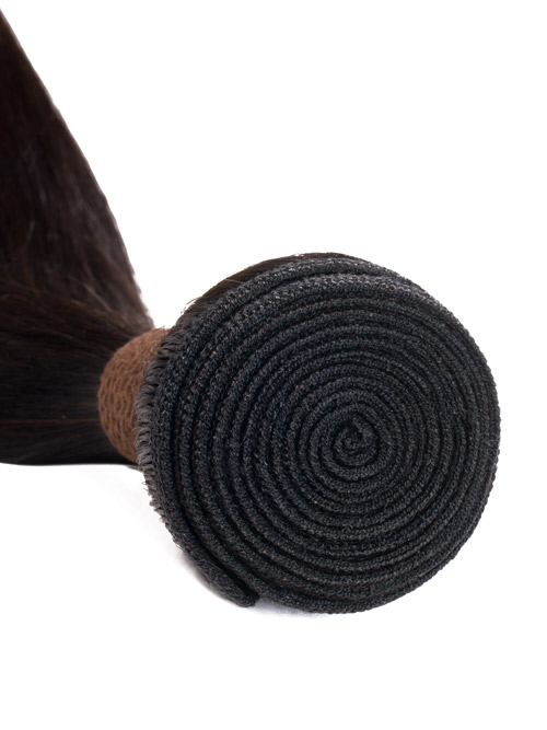 Sahar Essential Virgin Remy Human Hair Extensions 100g (8A) - Straight #1B-Natural Black 12 inch