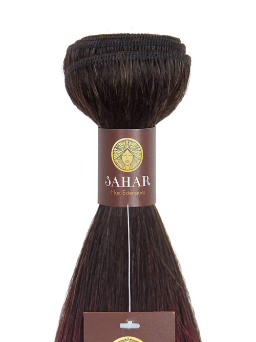 Sahar Essential Virgin Remy Human Hair Extensions 100g (8A) - Straight #1B-Natural Black 16 inch