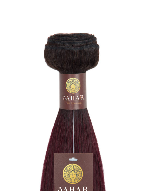 Sahar Essential Virgin Remy Human Hair Extensions 100g (8A) - Straight #OT99J 14 inch